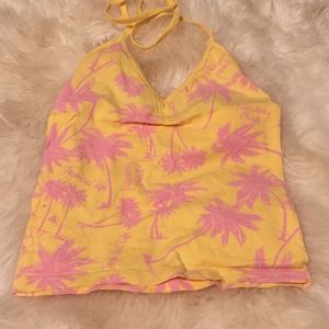 Divided summer halter top